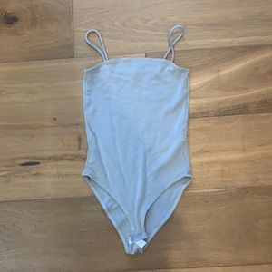 Grey top shop body suit